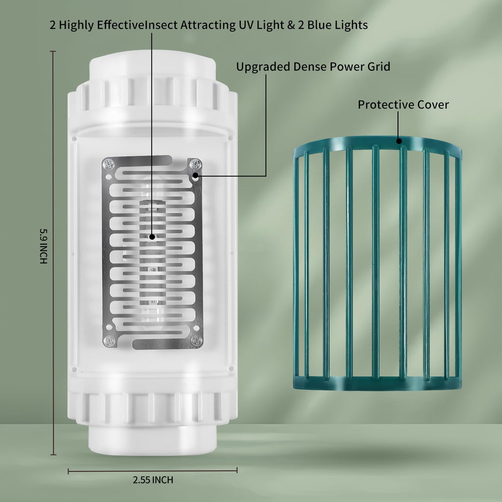 Bug Zapper Indoor, 4 Pack Electronic Mosquito Zapper Indoor Mosquito Killer Lamp with UV Light Attractant, Plug in Fruit Fly Traps Indoor for Home, Living Room, Office Pest Control