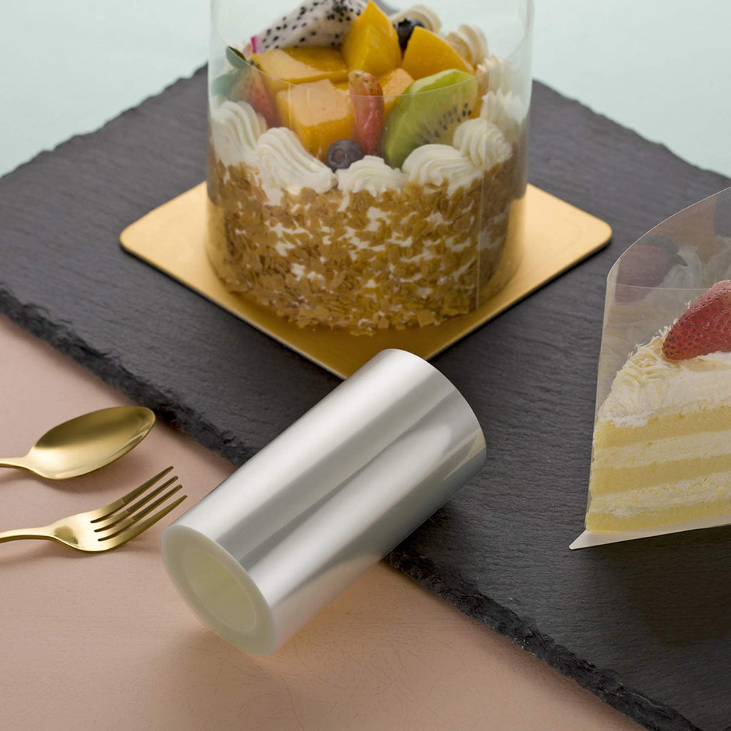 Cake Collars 12 x 394inch (5.9 mil thick) Transparent Acetate Sheets Rolls for Baking Surrounding Edge Decorating