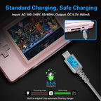 DS Lite Charger Kit Compatible with Nintendo DS Lite 100-240V Wall Plug Adapter with 4 Stylus Pen for Nintendo DS Lite