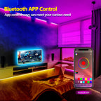 FONEWE 65.6FT LED Lights for Bedroom Ultra Long Music Sync LED Strip Lights LED Lights with APP Remote RGB Color Changing LED Light Strip Lights for Bedroom Halloween Christmas