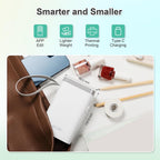 Nelko Label Maker Machine with Tape, P21 Bluetooth Label Printer, Wireless Mini Label Makers with Multiple Templates for Organizing Office Home, White