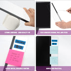 Office Desk Accessories 2pcs Computer Monitor Memo Board Message Board Supplies for Women Men Sticky Note Holder Home Desktop Decor