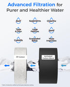 Waterdrop G2CF Filter, Replacement for G2 & G2P600 & G2MNR Reverse Osmosis System, 12-month Lifetime