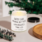BAUBLEDAZZ Coworker Leaving Gifts for Women, Farewell Gifts for Coworkers- Handmade Lavender Soy Wax Candle(7oz)- Funny Going Away Gift for Coworker, Goodbye Gifts for Coworkers