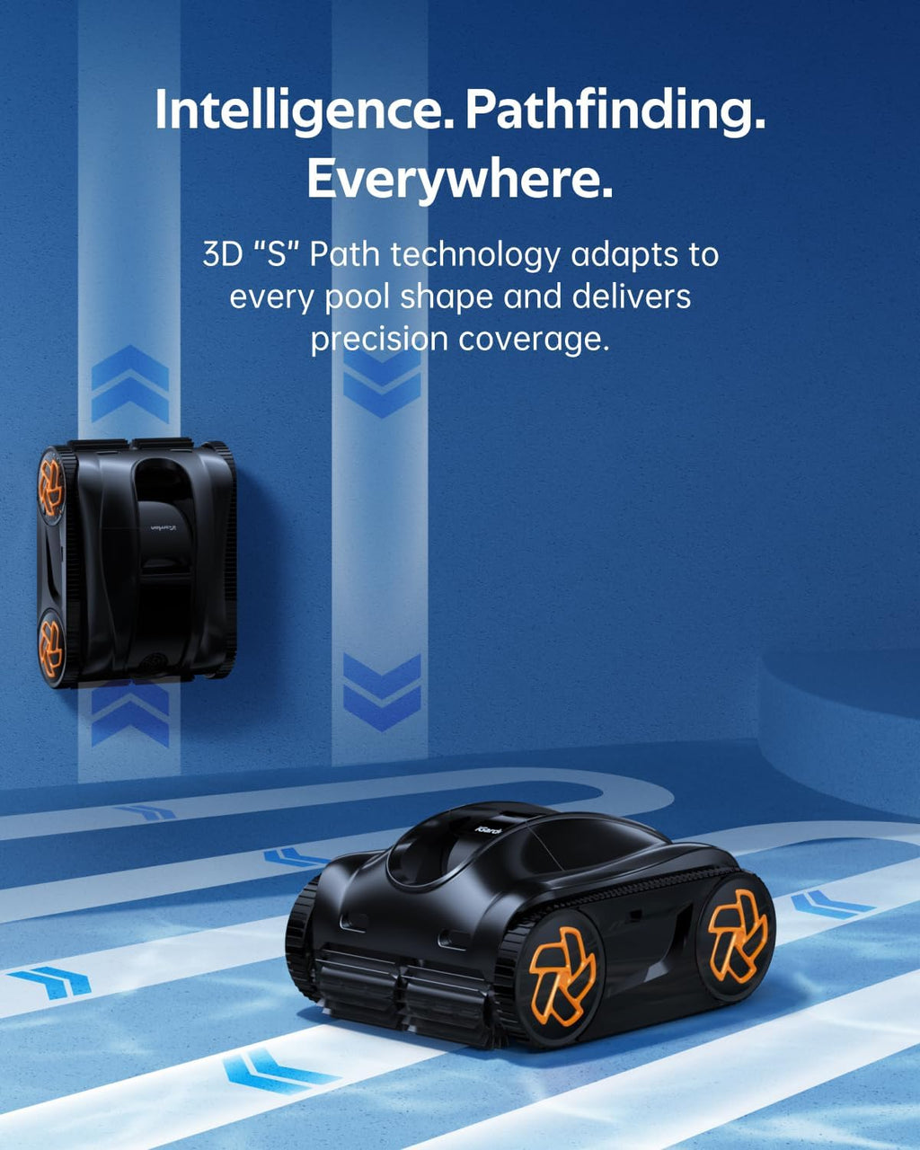 iGarden Pool Cleaner K Series, 6H Cordless Robotic Pool Vacuum for Inground & Above Ground Pools, AI Timer, Smart Navigation, Floor, Walls&Waterline Scrubber, Touchscreen, Auto-Parking