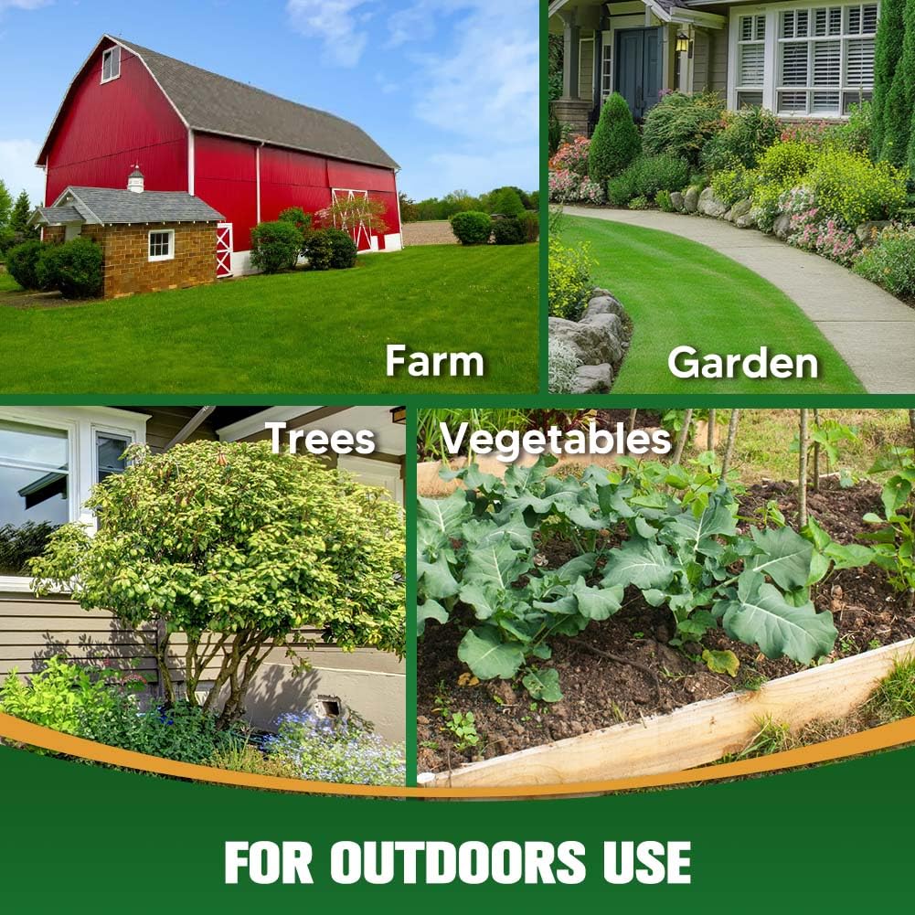 PRBSOQ Deer Repellent for Plants, Rabbit Repellent Outdoor, Deer Away Repellent for Garden, Trees and Lawn, Rabbit Repellent for Plants, Safe for People, Pets and Plants, Lasts Up to 60 Days, 8 Packs