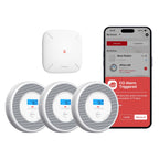 X-Sense Combination Smoke and Carbon Monoxide Detector with Voice Location, Interconnected Smoke Detector Carbon Monoxide Detector Combo with Base Station (Included), Model XP0A-MR31