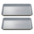Caraway Non-Stick Ceramic Medium Baking Sheet - Naturally Slick Ceramic Coating - Non-Toxic, PTFE & PFOA Free - Perfect for Baking, Roasting, and More - Medium (15" x 10") - Black