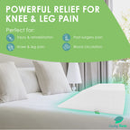 Cushy Form Wedge Pillows - 8 Inch Leg Pillows for Sleeping, Post-Surgery, Back, Hip and Knee Discomfort w/Washable Cover - White