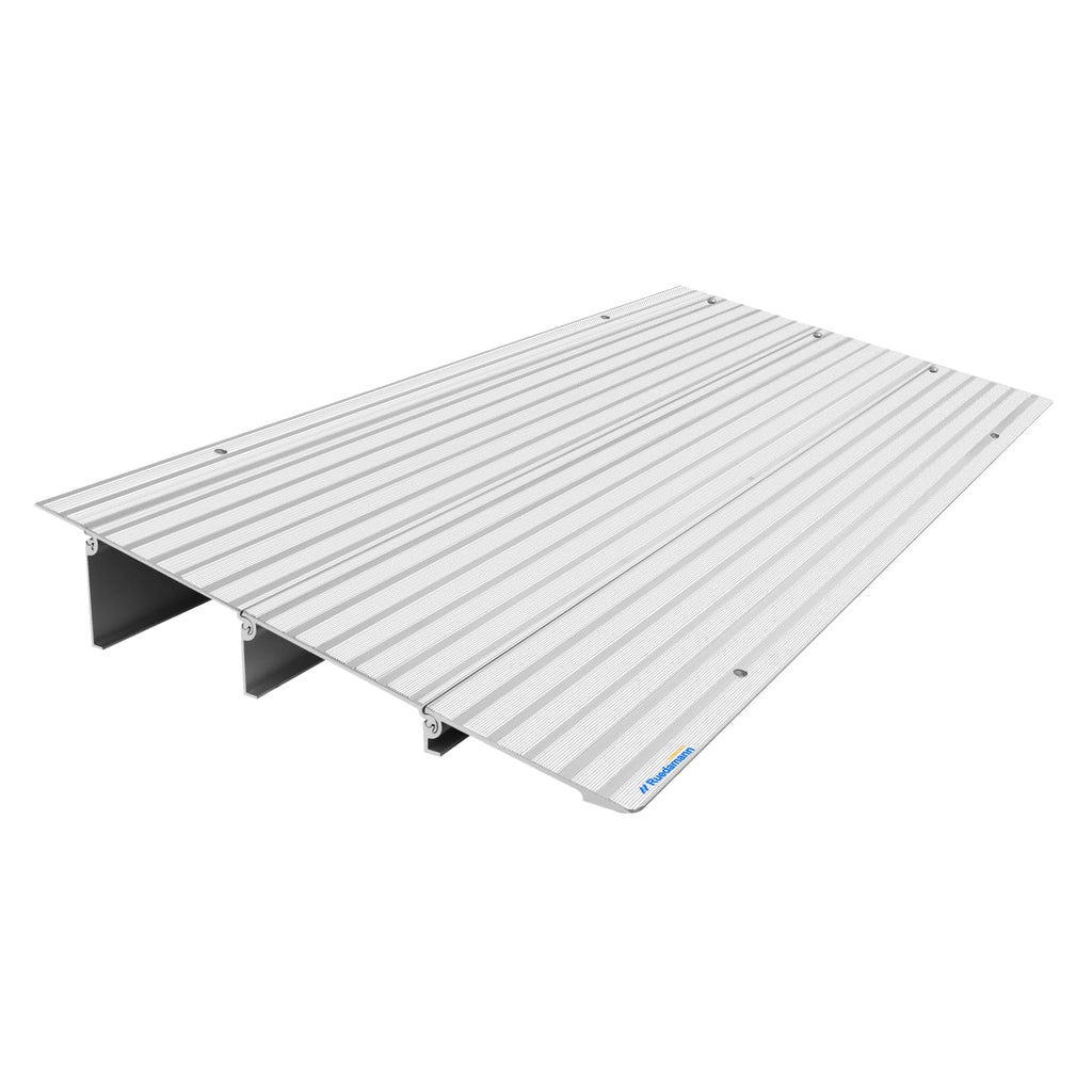 Ruedamann Threshold Ramp,3" Rise Modular Aluminum Entry Ramp,800 LBS Capacity,34" Wide Door Ramp for Wheelchairs, Scooters,Power Chairs,Non-Slip Mobility Wheelchair Ramp for Home Doorways