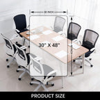 Kuyal Clear Chair mat for Hardwood Floor 30 x 48 inches Transparent Floor Mats Wood/Tile Protection Mat for Office & Home (30" X 48" Rectangle)