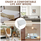 Homemate Twin Size（39"x10"x6"） Bed Wedge Pillow Stopper - Bed Gap Filler(0-8") - Headboard Pillow - Triangle Bloster Pillow Wedges - White