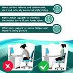 Samyoung 2 Pack Mesh Back Lumbar Support, Back Support Seat Cushion with Breathable Mesh for Office Chairs Car 12” x 16”