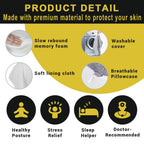 Long Knee Pillow for Side Sleeper Fully Support Thighs and Knees for Sciatica, Back, HIPS, Knees, Joints Pain Relief - Leg Pillow for Side Sleeping Between Legs Aligns Spine- Large,Gray