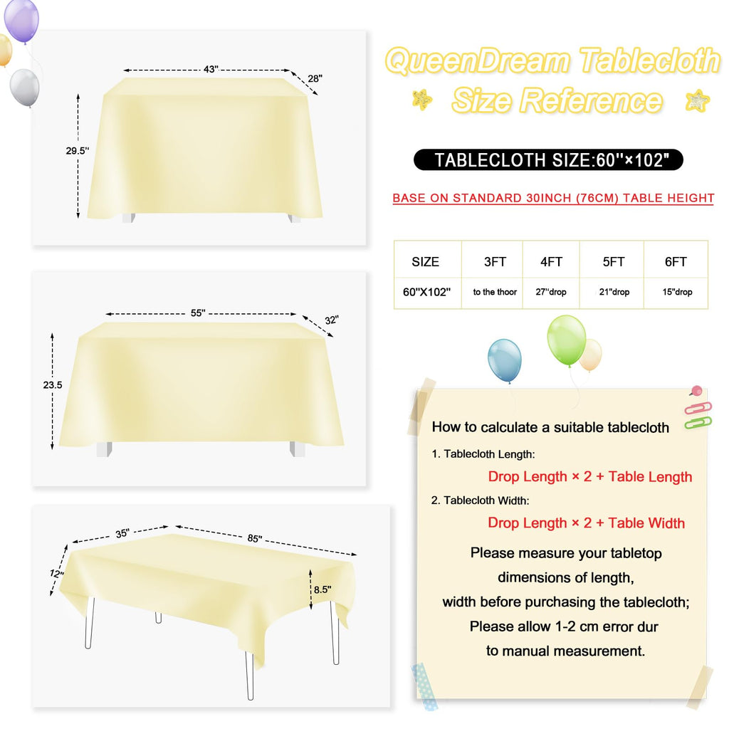 QueenDream Gold Sequin Tablecloth 60x102 Inch Sparkly Gold Wedding Tablecloth for Baby Shower Birthday Christmas Party Decorations