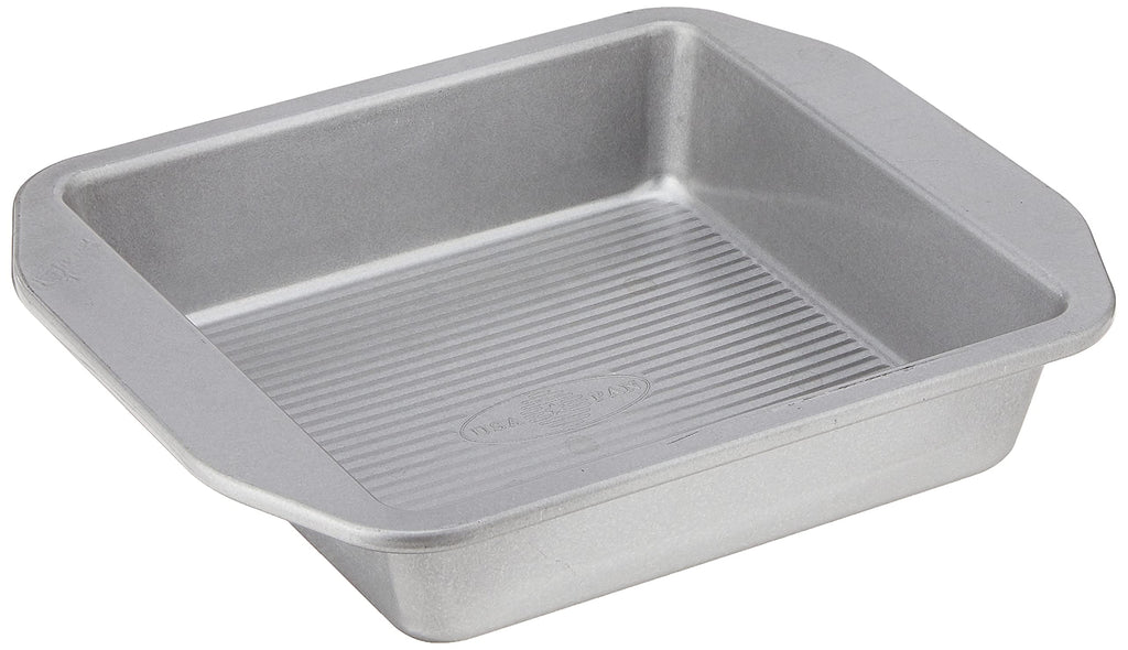 USA Pan 12-Cup Muffin Pan and 8-Inch Square Cake Pan Aluminized Steel Bakeware Set