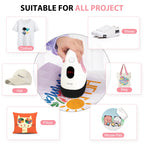 Calogy Mini Heat Press, Heat Transfer Machine, Constant Temp Control, Insulated Safety Base, Fits for Crafts, T-Shirt, Hat, Cap, Pillows(White Pink)
