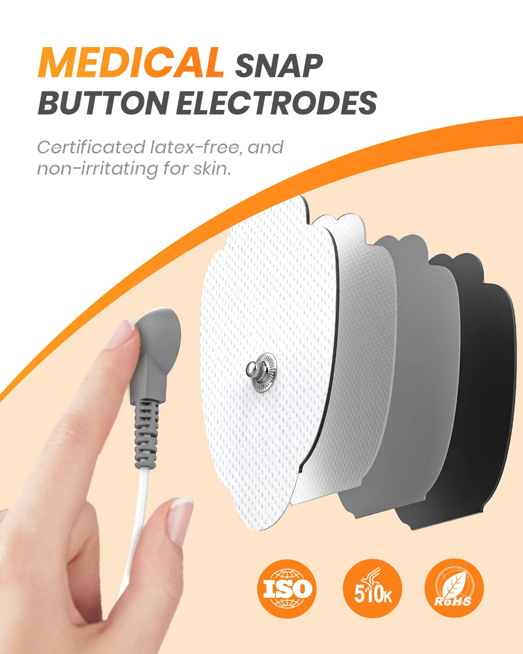 AVCOO 30 Modes TENS EMS Unit Compact Muscle Stimulator for Pain Relief, Rechargeable & Portable Dual Channel EMS Muscle Stimulator with 30 Intensity Levels and 12 Electrode Tens Unit Replacement Pads