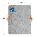 ZOMONETI 18" x 14" Wool Pressing Mat 100% New Zealand Felted Wool Ironing Mat Pad Blanket for Quilter, Sewing, Quilting Supplies and Notions