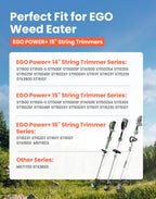 16 Pack AL2420PD Replacement Twisted Trimmer Line Compatible with All EGO 15-Inch String Trimmers Weed Eater, Dual Color Pre-Cut 0.095" 224Ft Weed Wacker String line for EGO Trimmers String