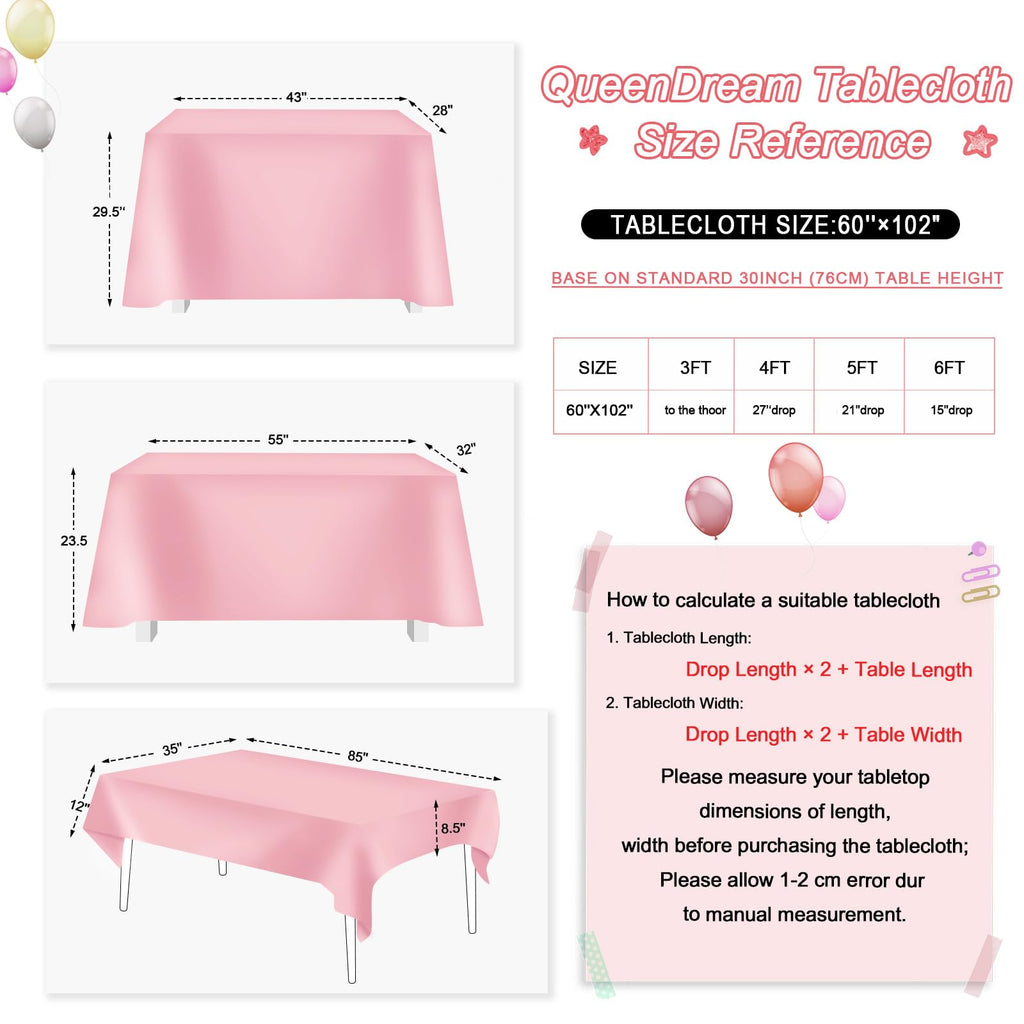 QueenDream Sequin Tablecloth 60x102 Inch Red Tablecloth Glitter Table Cloth for Birthday Party Events Christmas Decorations