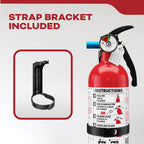 Kidde Fire Extinguisher for Home & Office Use, 5-B:C, 3.2 Lbs., USCG Approved with Strap Bracket (Included)
