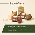 LA JOLIE MUSE Ginger & White Musk Scented Candles, Christmas Candles for Home Scented, Luxury Candles Gifts for Women, Holiday Ginger Candle, Natural Soy Wax Candle, 6 oz 40 Hours Burn