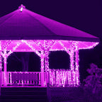kemooie 300 LED Purple Halloween Lights, 99FT Connectable 8 Lighting Modes Plug in Fairy Lights, Waterproof for Outdoor, Halloween Christmas Wedding Party Garden Decorations (Purple