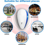 Ultrasonic Pest Repellent(6 Pack), 2024 Newest Electronic Indoor Plug in for Mosquito, Spider, Mice, Ant, Insects, Roaches, Rodent,Non-Toxic, 100% Safe Humans & Pets Safe.