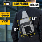 M-TAC Tactical Sling Bag for Men - Crossbody Concealed Carry Bag - Grey Mens Crossbody Holster Bag