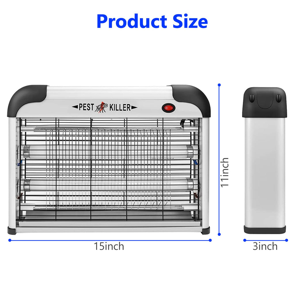 Pest Killer Bug Zapper, Powerful 20W 2800V Electric Mosquito Insect Zapper Indoor Plug-in, Fly Trap Mosquito Killer Repellent UV Light Lamp, Home Pest Control Gnat Moth Catcher Eliminator Eradicator