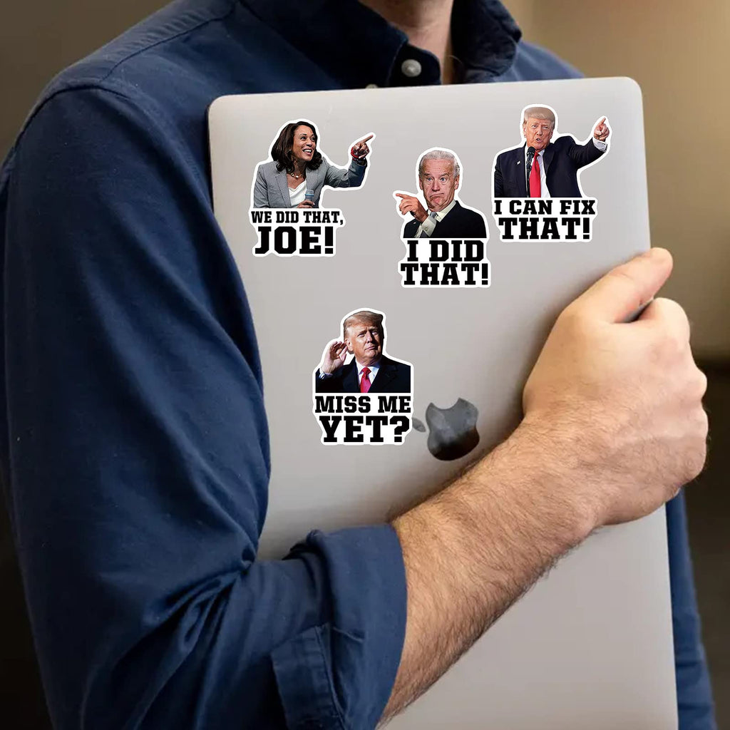 YINENA 100Pcs I Did That Biden Stickers I Can Fix That Trump Stickers Funny Sticker of Joe Biden and Donald Trump Sticker Campaign Logo Parody Sticker for Car Motorcycles Helmets Laptop Decor 2x3 in
