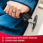 KOUNATSURI Car Door Handle for Elderly - Auto Grab Handles - Portable Bar Car Support Handle for Elderly & Seniors & Handicap Standing Mobility Safety Tip to Help Get Out（Blue and Red）
