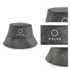 Halsa Sauna Hat – Natural Wool Sauna Cap for Men & Women, Heat Insulating Headwear for Sauna, Steam Room, Banya, Spa, Bathhouse, Protects Hair & Scalp, Breathable One Size