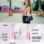 Safesound Personal Alarm Siren Song 3 Pack - 130dB Self Defense Alarm Keychain Emergency LED Flashlight with USB Rechargerable - Security Personal Protection Devices for Women Girl Kid Elderly