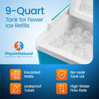 Cold Therapy System with Universal Pad for Hip, Back or Knee — Post-Surgery Care, Back Surgeries, Spinal Fusion, Hip Replacement, Osteoarthritis, ACL, MCL, Swelling, Sprains — Cryotherapy Freeze Kit