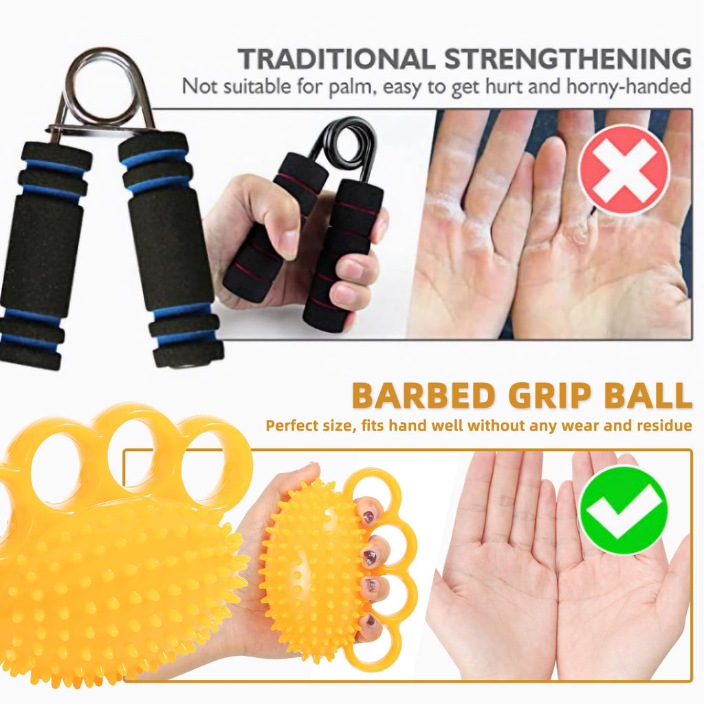 Physical Hand Therapy Ball, Designed to Help the Elderly and Disabled Increase Hand Strength. Massage and Exercise Your Hands to Improve the Flexibility of the Fingers and Restore the Strength of the Hands