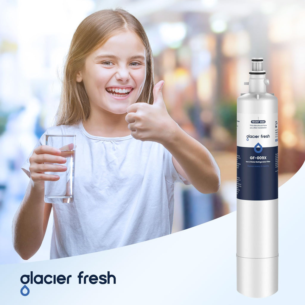 GLACIER FRESH RPWFE (with CHIP) Refrigerator Water Filter, Replacement for GE® RPWFE, RPWF, WSG-4, WF277, GFE28GMKES, PFE28KBLTS, GFD28GSLSS, PWE23KSKSS, GYE22HMKES, DFE28JSKSS, Pack of 1