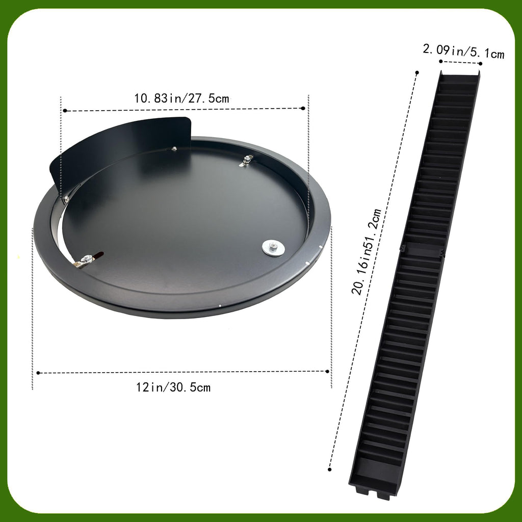 Bucket Lid Mouse Trap Metal 5 Gallon Bucket lid,Strong Metal Material That Cannot be Bitten, auto Reset, (Black)