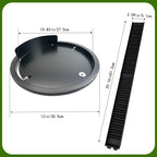 Bucket Lid Mouse Trap Metal 5 Gallon Bucket lid,Strong Metal Material That Cannot be Bitten, auto Reset, (Black)