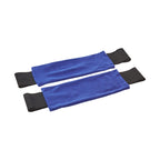 AmazonCommercial Hot & Cold Reusable Gel Pack for Shoulder & Knees, 4.92 inches x 11.02 inches, Pack of 4, with Straps, Blue