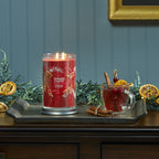 Yankee Candle Sparkling Cinnamon Scented, Signature 20oz Large Tumbler 2-Wick Candle, Over 60 Hours of Burn Time, Christmas | Holiday Candle