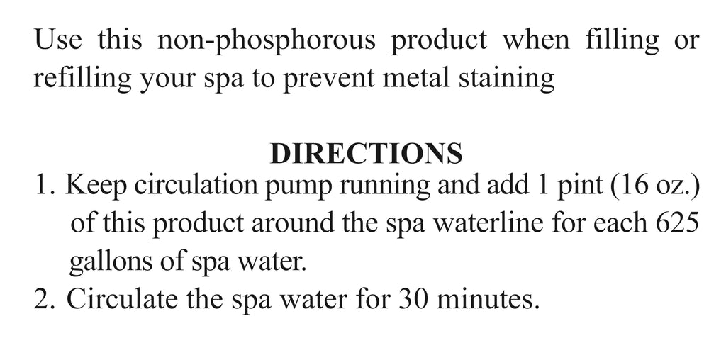 SpaChoice 1-Pint 2-Pack Premium Metal Free, Metal Gone for Spa Hot Tub, Made in USA