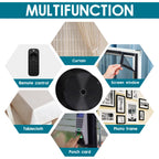 3/4 Inch x 82 Feet Black Hook Loop Strips with Adhesive Heavy Duty, Multi-Purpose Hook and Loop Tape, Double Sided Hook Loop Rolls, Picture Hanging Strips, TV Accessories, TV wall Adhesive Tape