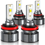 XWQHJW Headlight Bulbs Fit For Honda Accord 2013 2014 2015 2016 2017 2018 And Coupe 2008-2012, For Toyota Tundra 2007-2013, 9005 H11 High Low Beam, Replacement Halogen, 6000K White, Pack of 4