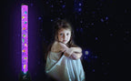 Lightahead Extra Large 4 FT LED Fantasy Bubble Fish Tube Fake Aquarium with Remote Control,10 Fish & 20 Color Light Effects. The Ultimate Sensory Lamp.