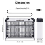 Fly Trap Indoor Mosquito Zapper Electric Bug Zapper Light Mosquito Light Mosquito Killer Lamp Bug Catcher Mosquito Lamp, 2024 Fully Upgraded 3800V