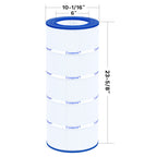 Cryspool® 09028 Filter Compatible with CC100, Clean & Clear CCRP100, R173215, Predator-100, Posi-Clear PXCRP 100, PAP100, C-9410,FC-0686, 100 Sq. Ft Pool Filter Cartridge, 1 Pack