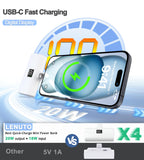 LENUTO Portable Charger for iPhone 15 16 Power Bank, 6000mAh USB-C Portable Phone Charger with Fast Charging (20W), Mini Battery Pack for iPhone 15 Pro/15 Plus/15 Promax/Samsung/Huawei Andriod - White