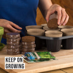 Potting Soil for Indoor/Outdoor Plants, Expands to Fit 3 Inch and 4 Inch Pots - 24 Pack